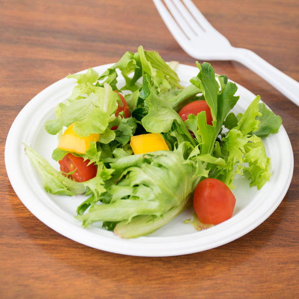 Algon Set de 15 Platos Rojos Ecológicos de Plástico, 17 cm de Diámetro, Dimensiones: 22.3 x 19 x 3.8 cm (36 Unidades)