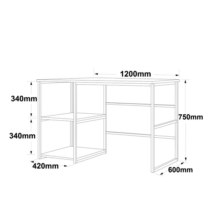 Hanah Home Mesa de estudio Vg23-Ge, Mármol Blanco y Dorado, 120x75x60 cm Hanah Home Mesa de estudio Vg23-Ge, Mármol Blanco y Dorado, 120x75x60 cm