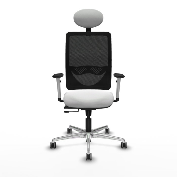 PIQUERAS Y CRESPO Silla de oficina Zulema con mecanismo Sincro/Traslack, Blanco/Negro PIQUERAS Y CRESPO Silla de oficina Zulema con mecanismo Sincro/Traslack, Blanco/Negro