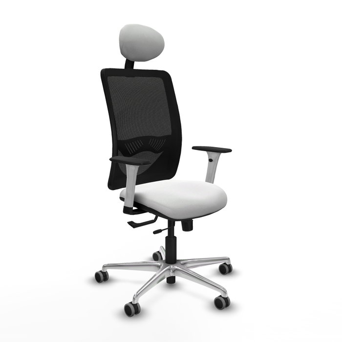 PIQUERAS Y CRESPO Silla de oficina Zulema con mecanismo Sincro/Traslack, Blanco/Negro PIQUERAS Y CRESPO Silla de oficina Zulema con mecanismo Sincro/Traslack, Blanco/Negro