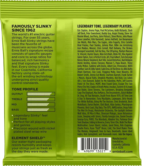 Ernie Ball Juego Eléctrica Slinky 10-46 Tripack (3)