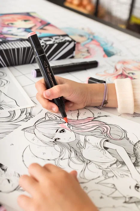 Sycomore Kit Creativo Diseño y Marcadores Kemonomimi para Niños a Partir de 10 Años SYC3517130013369 Sycomore Kit Creativo Diseño y Marcadores Kemonomimi para Niños a Partir de 10 Años SYC3517130013369