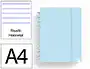 Carchivo Cuaderno Ingeniox A4 Foam 80 Hojas Rayado Horizontal Azul Pastel