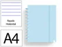 Carchivo Cuaderno Ingeniox A4 Foam 80 Hojas Rayado Horizontal Azul Pastel