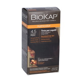 Biokap Biosline Tinte Castaño Caoba 4.5 – Nutre y Cubre Canas, Cabello Suave y Brillante
