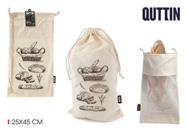 Quttin Bolsa Para Pan Reutilizable 25 cm x 45 cm (24 Unidades)
