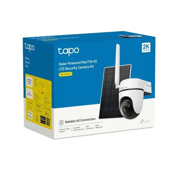 TP-Link Tapo C615G Kit Cámara de Seguridad 4G LTE con Panel Solar TP-Link Tapo C615G Kit Cámara de Seguridad 4G LTE con Panel Solar