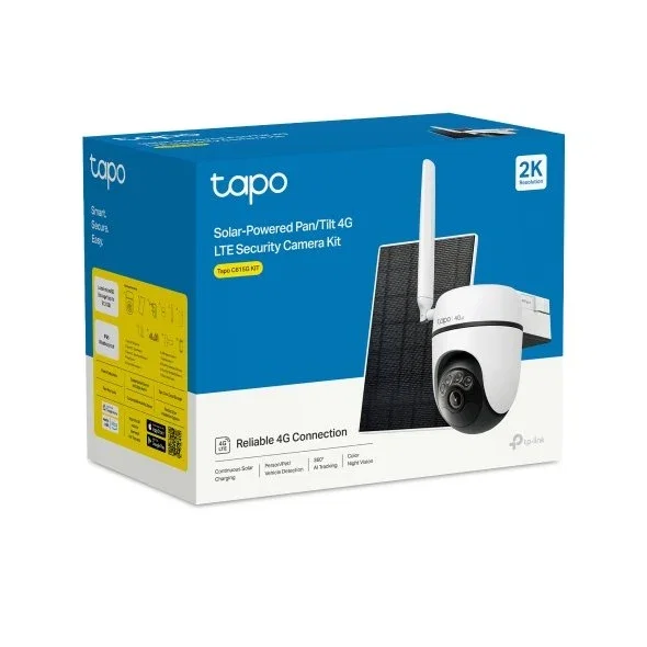 TP-Link Tapo C615G KIT Cámara de Seguridad 4G LTE con Panel Solar TP-Link Tapo C615G KIT Cámara de Seguridad 4G LTE con Panel Solar