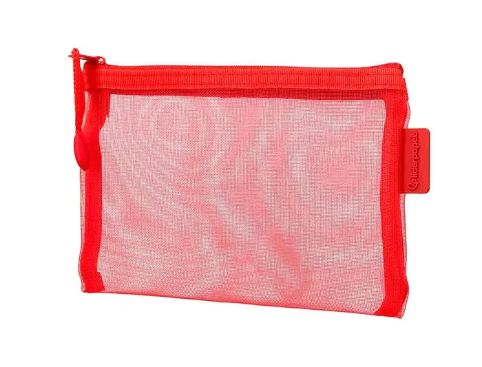 Liderpapel Bolsa Zipper Bag Poliéster Transpirable Multiusos DIN A6 Rojo Liderpapel Bolsa Zipper Bag Poliéster Transpirable Multiusos DIN A6 Rojo