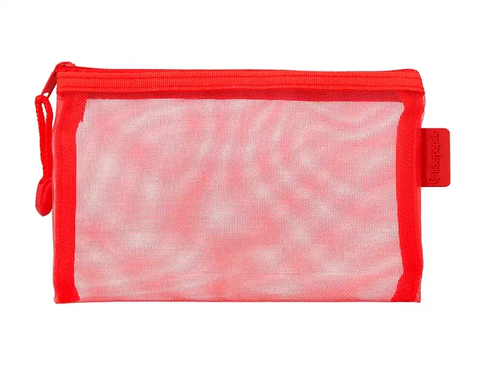Liderpapel Bolsa Zipper Bag Poliéster Transpirable Multiusos DIN A6 Rojo Liderpapel Bolsa Zipper Bag Poliéster Transpirable Multiusos DIN A6 Rojo