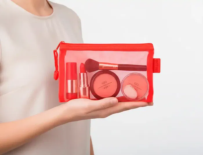 Liderpapel Bolsa Zipper Bag Poliéster Transpirable Multiusos DIN A6 Rojo Liderpapel Bolsa Zipper Bag Poliéster Transpirable Multiusos DIN A6 Rojo