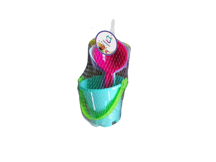 Marbueno Conjunto Cubo de Playa con Accesorios 9x9x18 cm Color Surtido Jardin y Playa MARBUENO SUMMER 10400