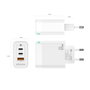 Aisens Cargador GaN 65W Blanco con 2xUSB-C y 1xUSB-A
