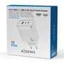 Aisens Cargador GaN 65W Blanco con 2xUSB-C y 1xUSB-A