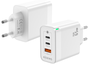 Aisens Cargador GaN 65W Blanco con 2xUSB-C y 1xUSB-A