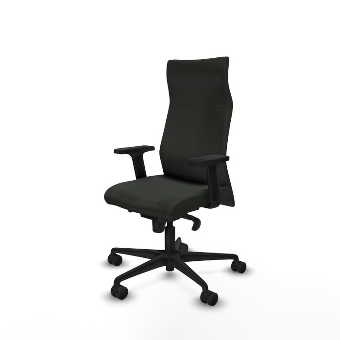 PIQUERAS Y CRESPO Sillón Albacete Negro con Mecanismo Sincro y Brazos 2D PIQUERAS Y CRESPO Sillón Albacete Negro con Mecanismo Sincro y Brazos 2D