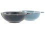 DKD Home Decor Loving home peces Ensaladera Mediterraneo Azul Marino Porcelana 17.4 x 6 x 19 cm (6 Unidades)