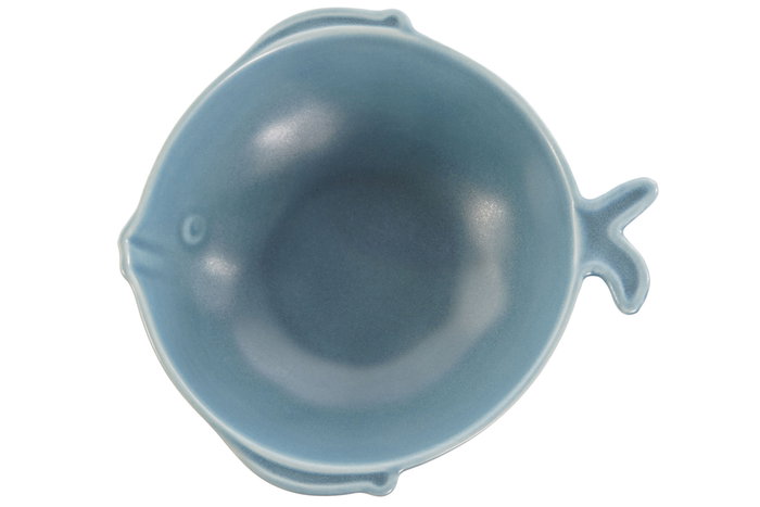 DKD Home Decor Loving home peces Ensaladera Mediterraneo Azul Marino Porcelana 17.4 x 6 x 19 cm (6 Unidades)