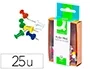 Q-connect Señalizador de planos, 25 unidades, colores surtidos