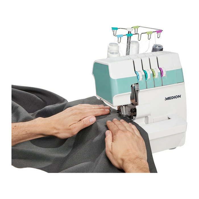 Medion LIFE® MD19169 SO90 Máquina de coser Overlock Turquesa Medion LIFE® MD19169 SO90 Máquina de coser Overlock Turquesa