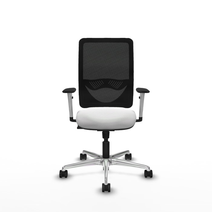 PIQUERAS Y CRESPO Silla de oficina Zulema con mecanismo Sincro, Blanco y Negro PIQUERAS Y CRESPO Silla de oficina Zulema con mecanismo Sincro, Blanco y Negro