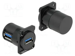 DeLOCK 88059 Módulo Keystone USB 2.0 Tipo-A hembra a hembra 90°