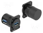 DeLOCK 88059 Módulo Keystone USB 2.0 Tipo-A hembra a hembra 90°