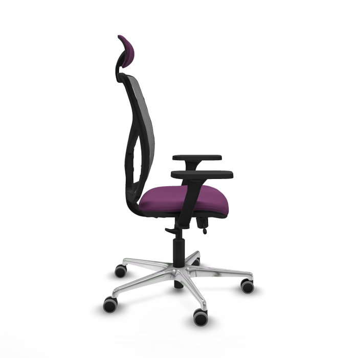 PIQUERAS Y CRESPO Silla de oficina Motilla Morada y Gris