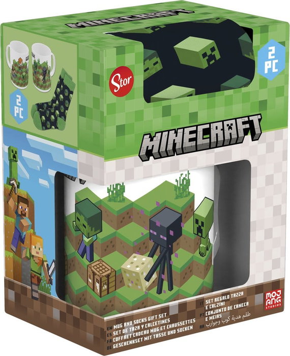 Minecraft Juego de taza y calcetines Minecraft Juego de taza y calcetines