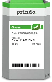 Prindo Cartucho de tinta Gris Green XL PRICCLI551GYXLG