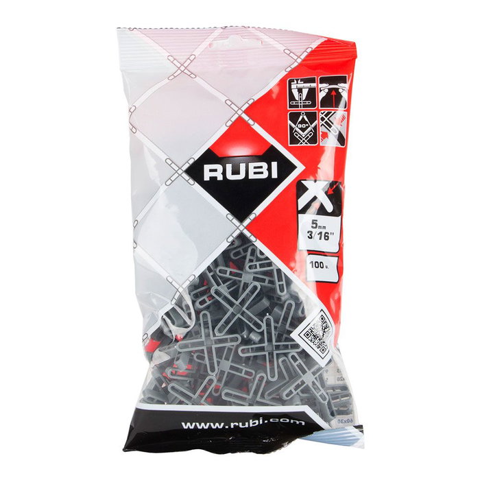 Rubi 2903 Crucetas Juntas 5 mm para Separador de Cerámica (100 Unidades)