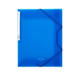 Pardo Carpeta Studio Style PP azul con solapas y gomas