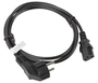 Lanberg CA-C13C-10CC-0018-BK Cable de alimentación Schuko a IEC320 C13, 1,8 m, Negro