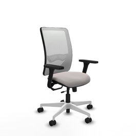 PIQUERAS Y CRESPO Silla de oficina Zulema con mecanismo Sincro/Traslack en Blanco