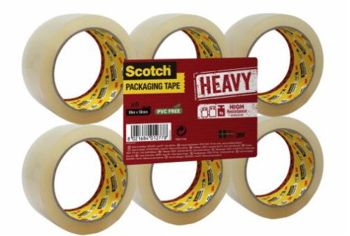 Scotch Pack de 6 Cintas de Embalaje Transparentes 50mm x 66m Scotch Pack de 6 Cintas de Embalaje Transparentes 50mm x 66m