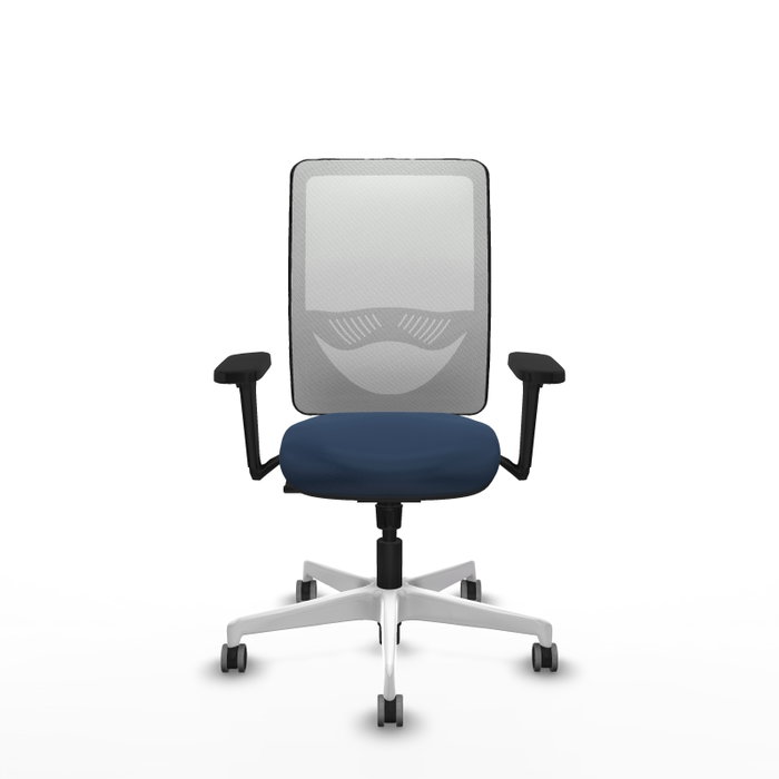 PIQUERAS Y CRESPO Silla de oficina Zulema con Mecanismo Sincro, Azul Marino y Blanco PIQUERAS Y CRESPO Silla de oficina Zulema con Mecanismo Sincro, Azul Marino y Blanco