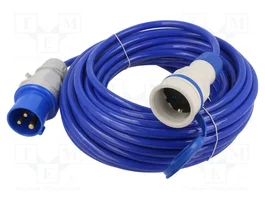 KEL Prolongador de alimentación H07BQ-F 3G2,5mm2 15m azul