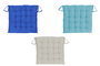DKD Home Decor Cojin Mediterraneo Greige Azul Marino 38 x 4 x 39 cm (12 Unidades)