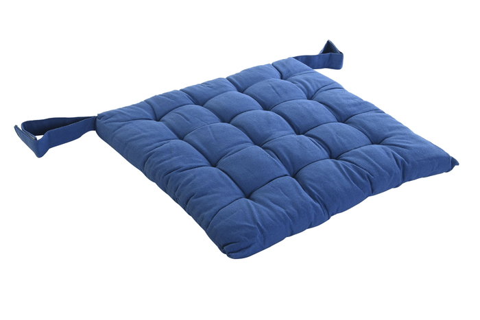 DKD Home Decor Cojin Mediterraneo Greige Azul Marino 38 x 4 x 39 cm (12 Unidades)
