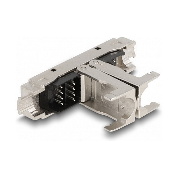 DeLOCK Acoplador RJ45 LSA a LSA Cat.6A con protección contra tirones DeLOCK Acoplador RJ45 LSA a LSA Cat.6A con protección contra tirones