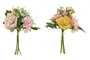 DKD Home Decor Ramo de Flores de Poliéster Surtido
