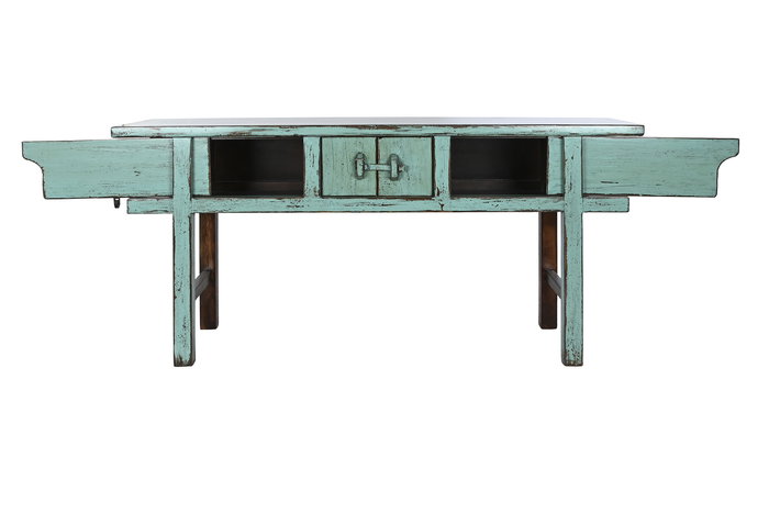 DKD Home Decor Consola Turquesa 49 x 88 x 170 cm