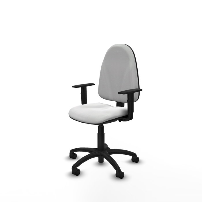 PIQUERAS Y CRESPO Silla de oficina Algarra Blanca con Brazos 1D PIQUERAS Y CRESPO Silla de oficina Algarra Blanca con Brazos 1D