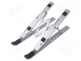 LOGILINK Soporte Plegable de Aluminio para Portátiles 10-16 pulgadas, Plata