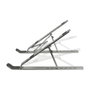 LogiLink Soporte para notebook plegable de aluminio plateado
