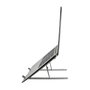 LogiLink Soporte para notebook plegable de aluminio plateado