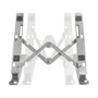 LogiLink Soporte para notebook plegable de aluminio plateado