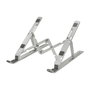 LogiLink Soporte para notebook plegable de aluminio plateado