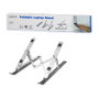 LogiLink Soporte para notebook plegable de aluminio plateado