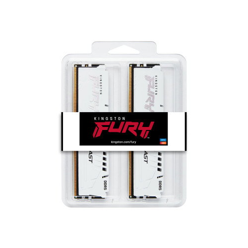 Kingston FURY Beast 64GB 6000MT/s DDR5 CL30 DIMM Kit of 2 White EXPO Kingston FURY Beast 64GB 6000MT/s DDR5 CL30 DIMM Kit of 2 White EXPO